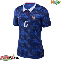 Camiseta Francia Eduardo Camavinga #6 Primera Equipación para mujer Mundial 2026 manga corta